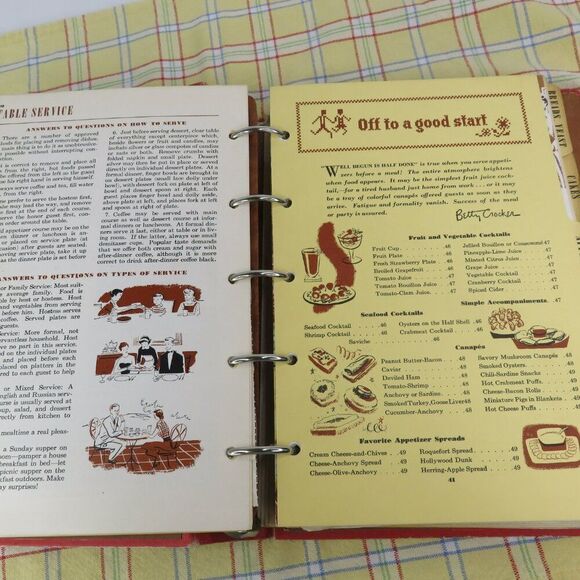 Betty Crocker's Picture Cook Book Binder 1950 1st Ed 2nd Printing Complete - Picture 5 of 9